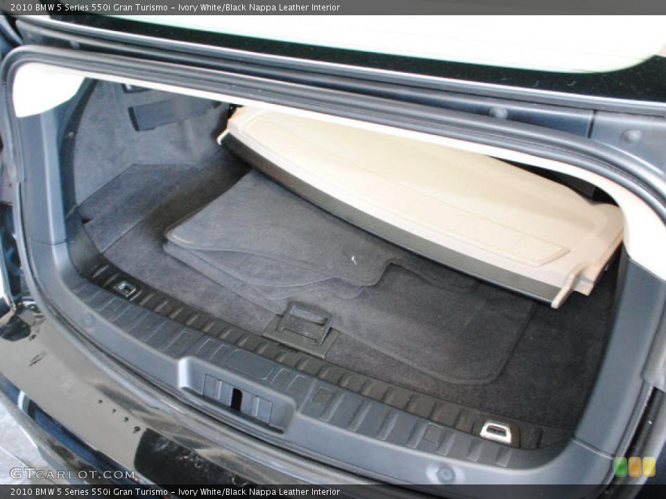 Ivory White/Black Nappa Leather Interior Trunk for the 2010 BMW 5 Series 550i Gran Turismo #42131939