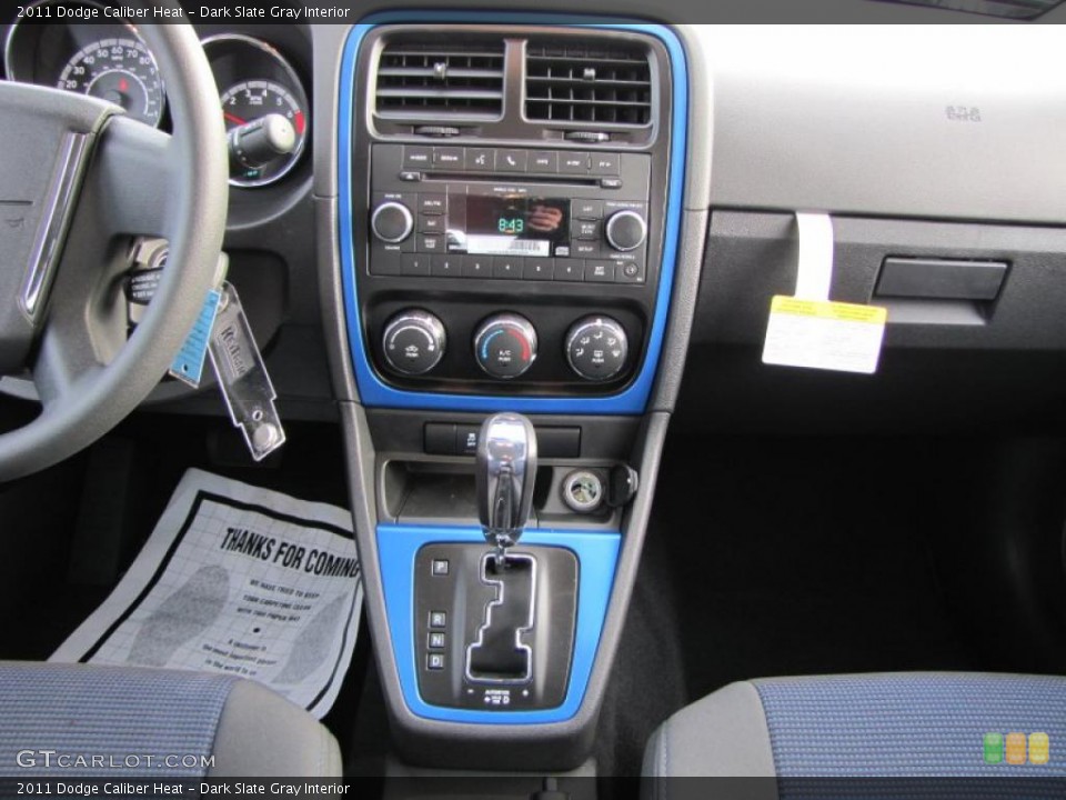 Dark Slate Gray Interior Dashboard for the 2011 Dodge Caliber Heat #42136943