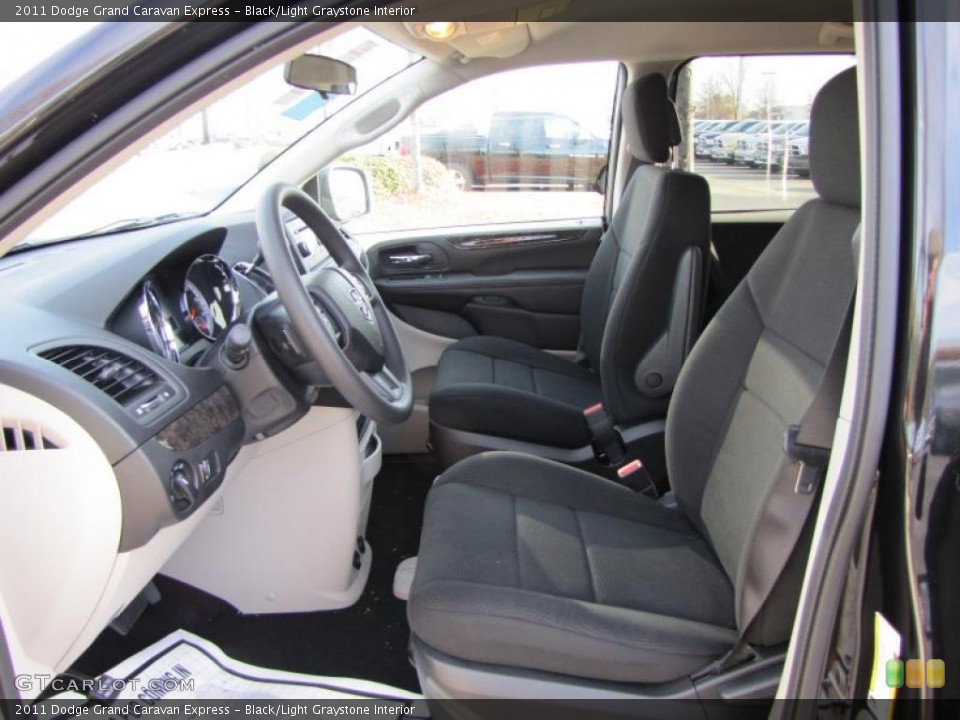 Black/Light Graystone Interior Photo for the 2011 Dodge Grand Caravan Express #42137323