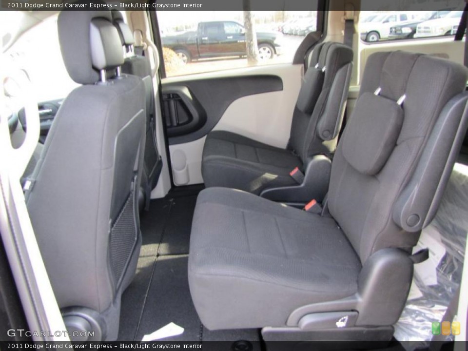 Black/Light Graystone Interior Photo for the 2011 Dodge Grand Caravan Express #42137339