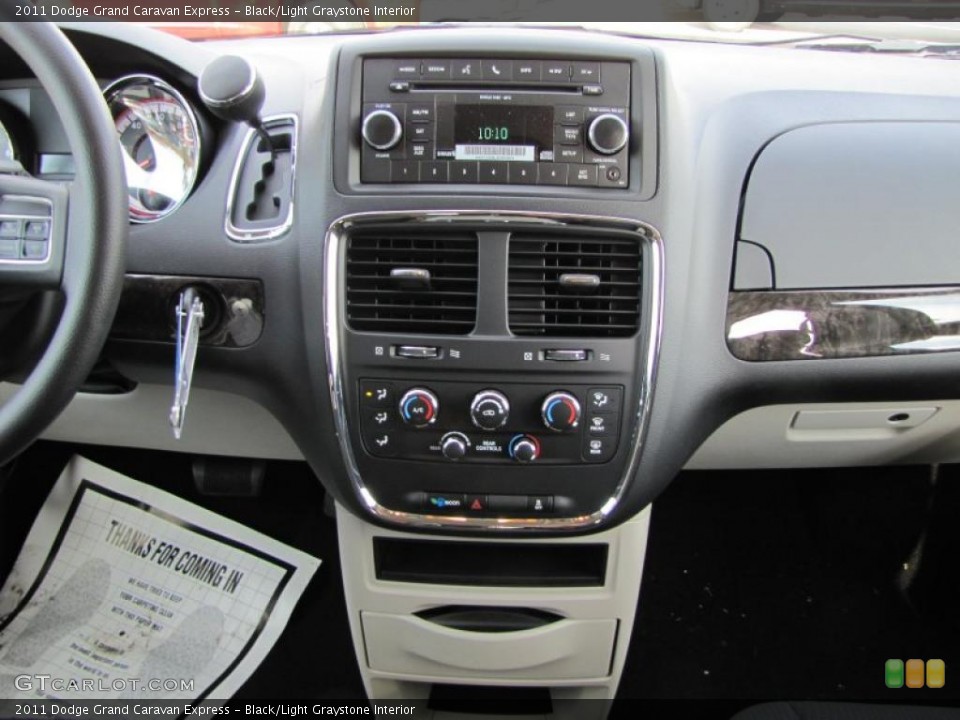 Black/Light Graystone Interior Controls for the 2011 Dodge Grand Caravan Express #42137391