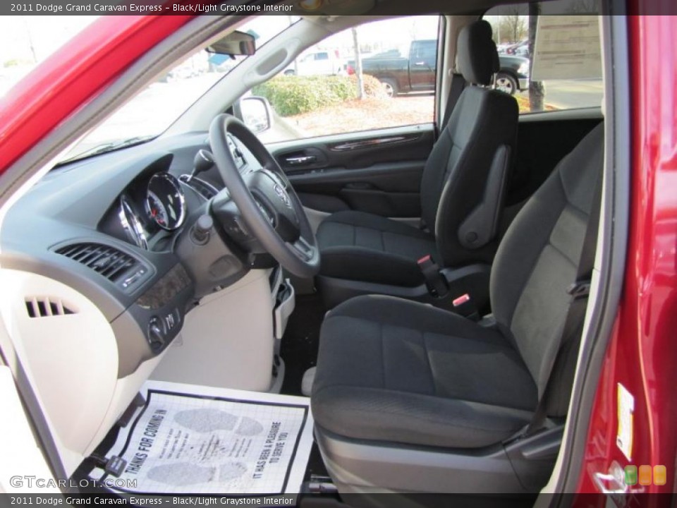 Black/Light Graystone Interior Photo for the 2011 Dodge Grand Caravan Express #42139211