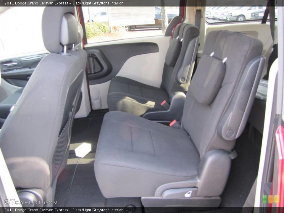 Black/Light Graystone Interior Photo for the 2011 Dodge Grand Caravan Express #42139227