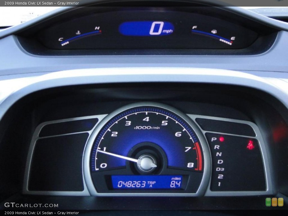 Gray Interior Gauges for the 2009 Honda Civic LX Sedan #42141584