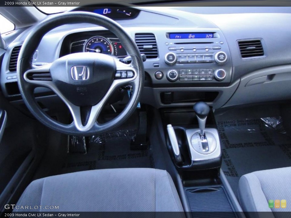 Gray Interior Dashboard for the 2009 Honda Civic LX Sedan #42141624