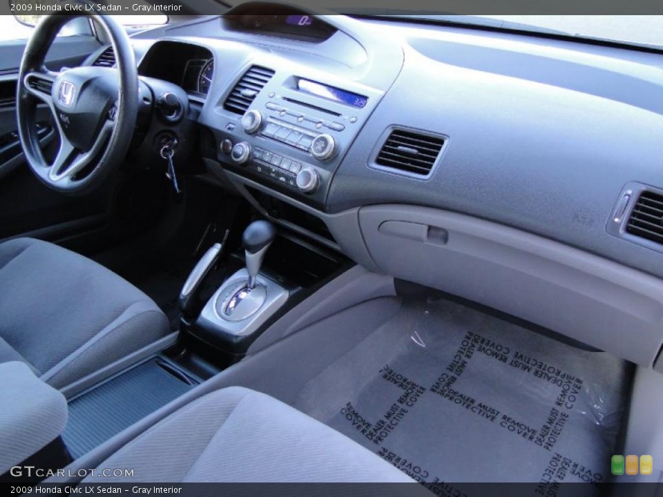 Gray Interior Dashboard for the 2009 Honda Civic LX Sedan #42141692