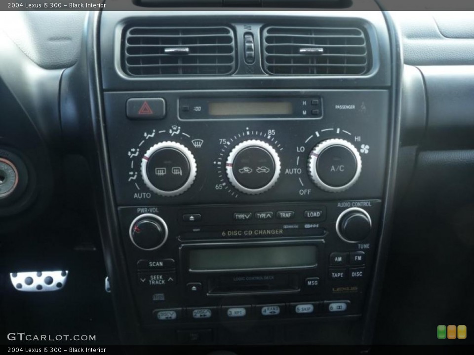 Black Interior Controls for the 2004 Lexus IS 300 #42143336