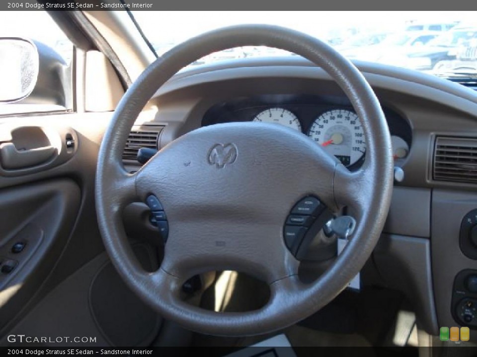Sandstone Interior Steering Wheel for the 2004 Dodge Stratus SE Sedan #42144848