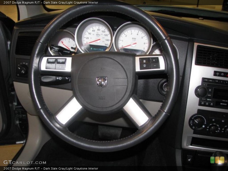 Dark Slate Gray/Light Graystone Interior Steering Wheel for the 2007 Dodge Magnum R/T #42146748