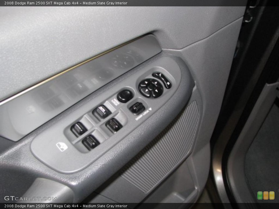 Medium Slate Gray Interior Controls for the 2008 Dodge Ram 2500 SXT Mega Cab 4x4 #42147164