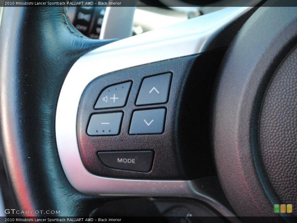 Black Interior Controls for the 2010 Mitsubishi Lancer Sportback RALLIART AWD #42151248
