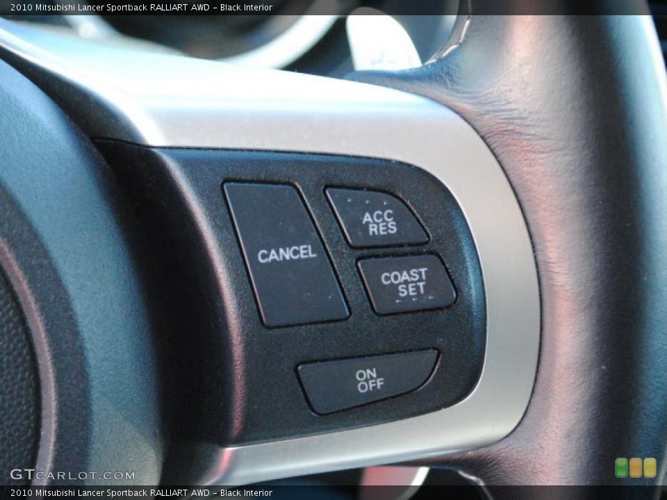 Black Interior Controls for the 2010 Mitsubishi Lancer Sportback RALLIART AWD #42151264