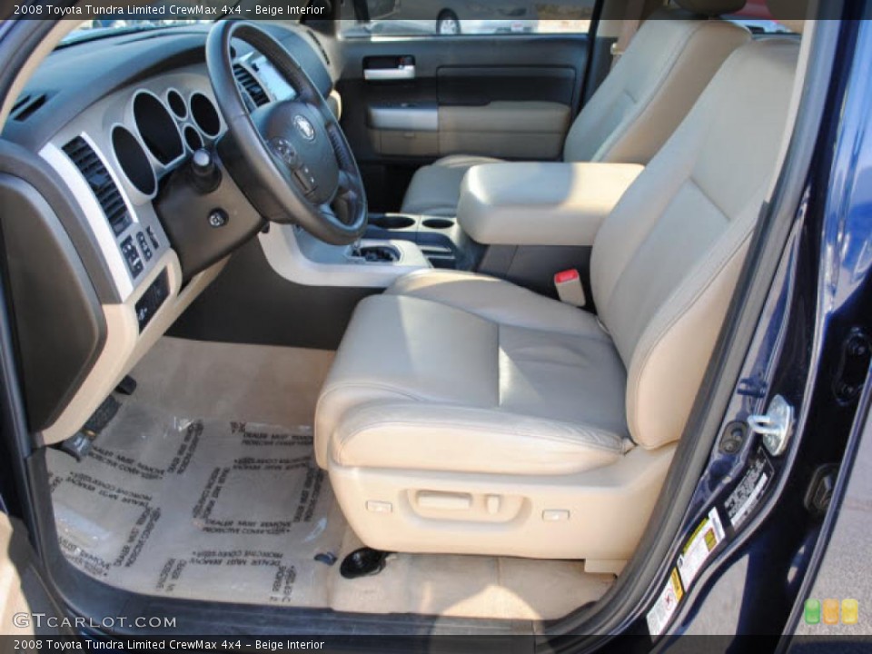 Beige Interior Photo for the 2008 Toyota Tundra Limited CrewMax 4x4 #42153800