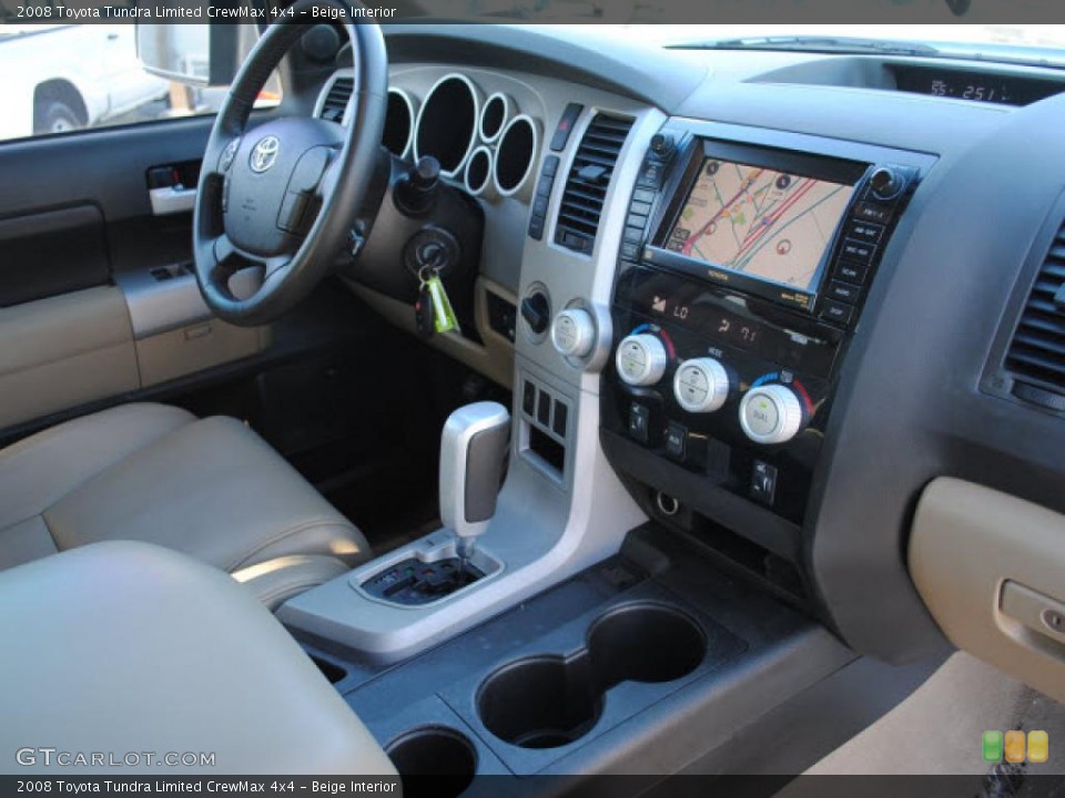 Beige Interior Photo for the 2008 Toyota Tundra Limited CrewMax 4x4 #42153928