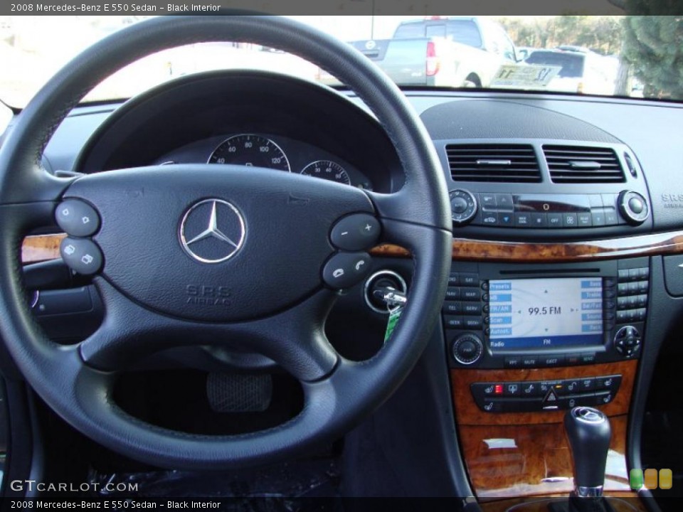 Black Interior Steering Wheel for the 2008 Mercedes-Benz E 550 Sedan #42154340