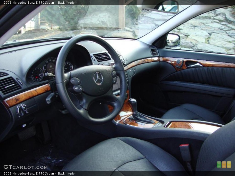 Black Interior Photo for the 2008 Mercedes-Benz E 550 Sedan #42154356