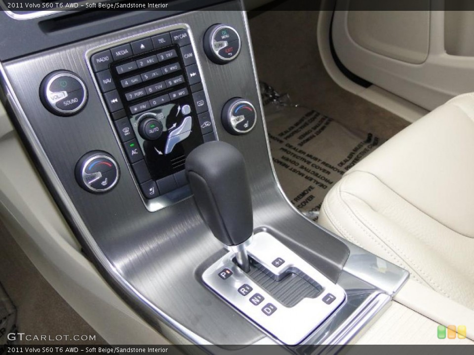 Soft Beige/Sandstone Interior Transmission for the 2011 Volvo S60 T6 AWD #42155060