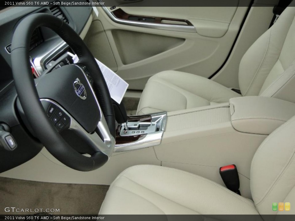 Soft Beige/Sandstone Interior Photo for the 2011 Volvo S60 T6 AWD #42155428