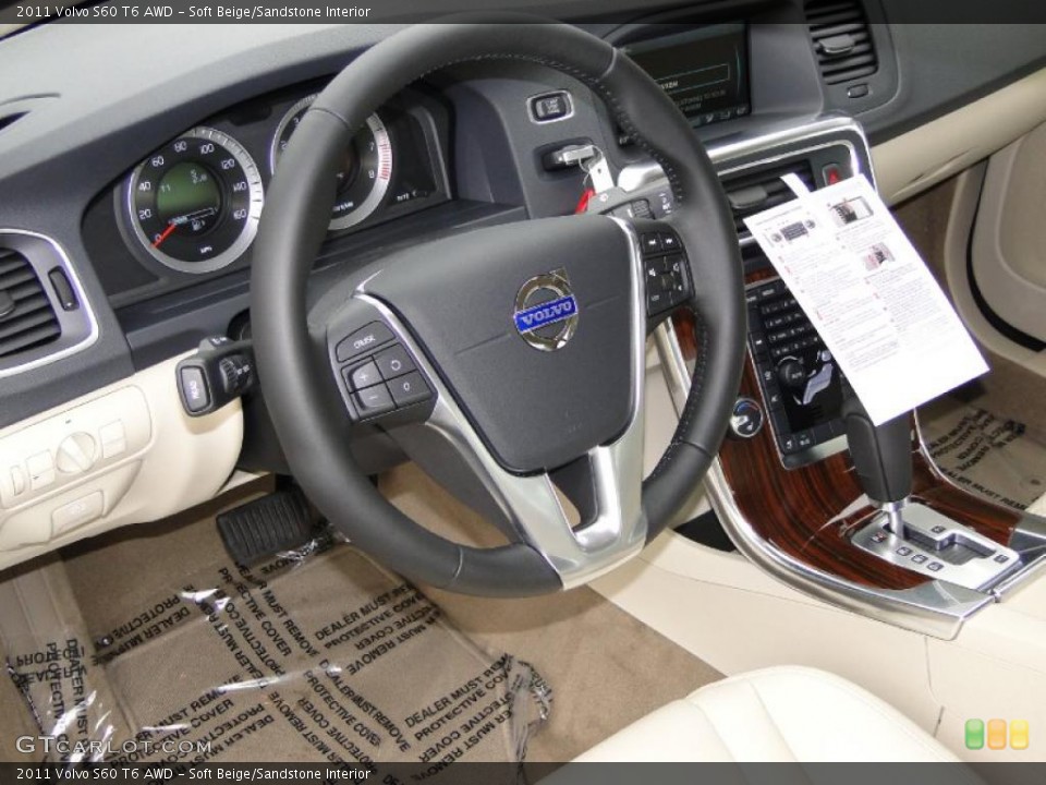 Soft Beige/Sandstone Interior Photo for the 2011 Volvo S60 T6 AWD #42155442