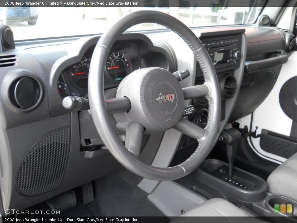 Dark Slate Gray/Med Slate Gray Interior Photo for the 2008 Jeep Wrangler Unlimited X #42155800