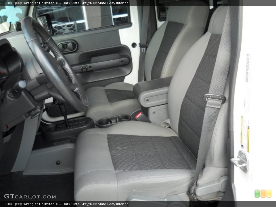 Dark Slate Gray/Med Slate Gray Interior Photo for the 2008 Jeep Wrangler Unlimited X #42155824