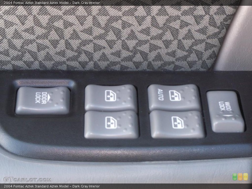 Dark Gray Interior Controls for the 2004 Pontiac Aztek  #42161452