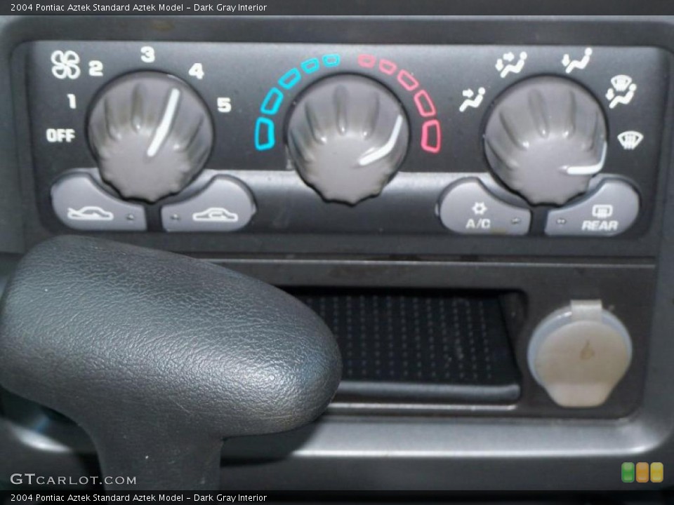 Dark Gray Interior Controls for the 2004 Pontiac Aztek  #42161636