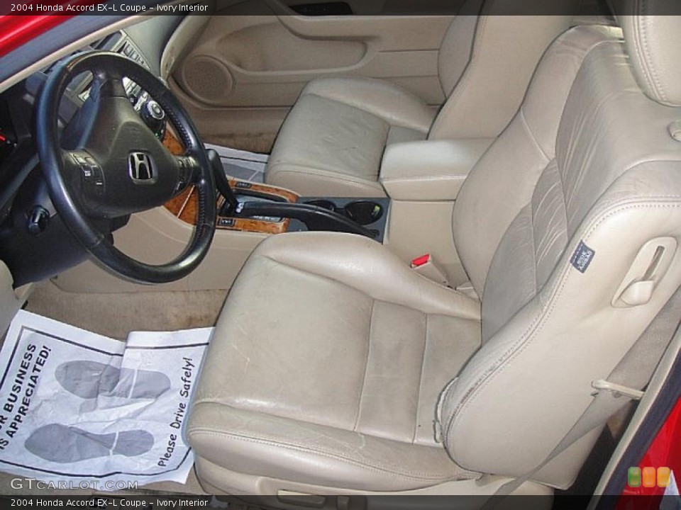 Ivory Interior Photo for the 2004 Honda Accord EX-L Coupe #42161888