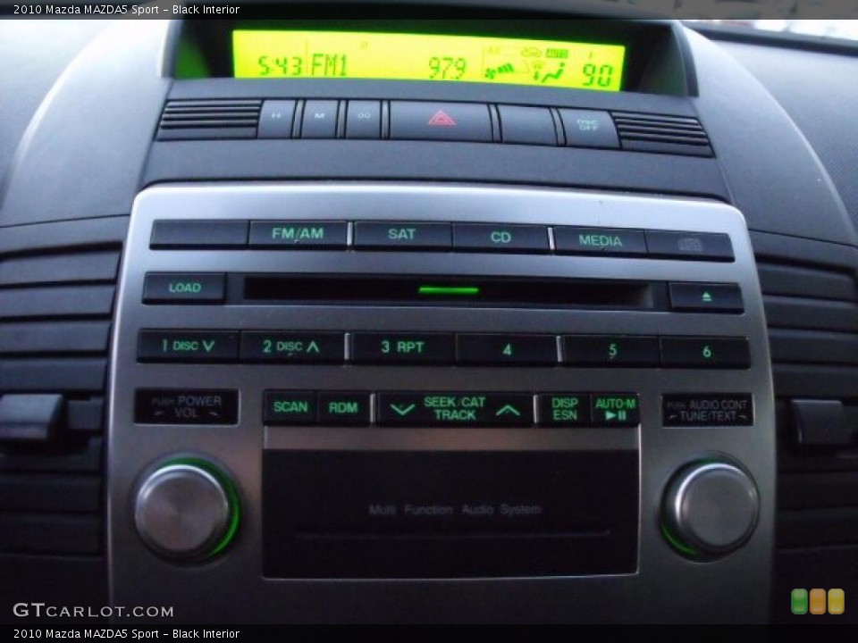 Black Interior Controls for the 2010 Mazda MAZDA5 Sport #42162740