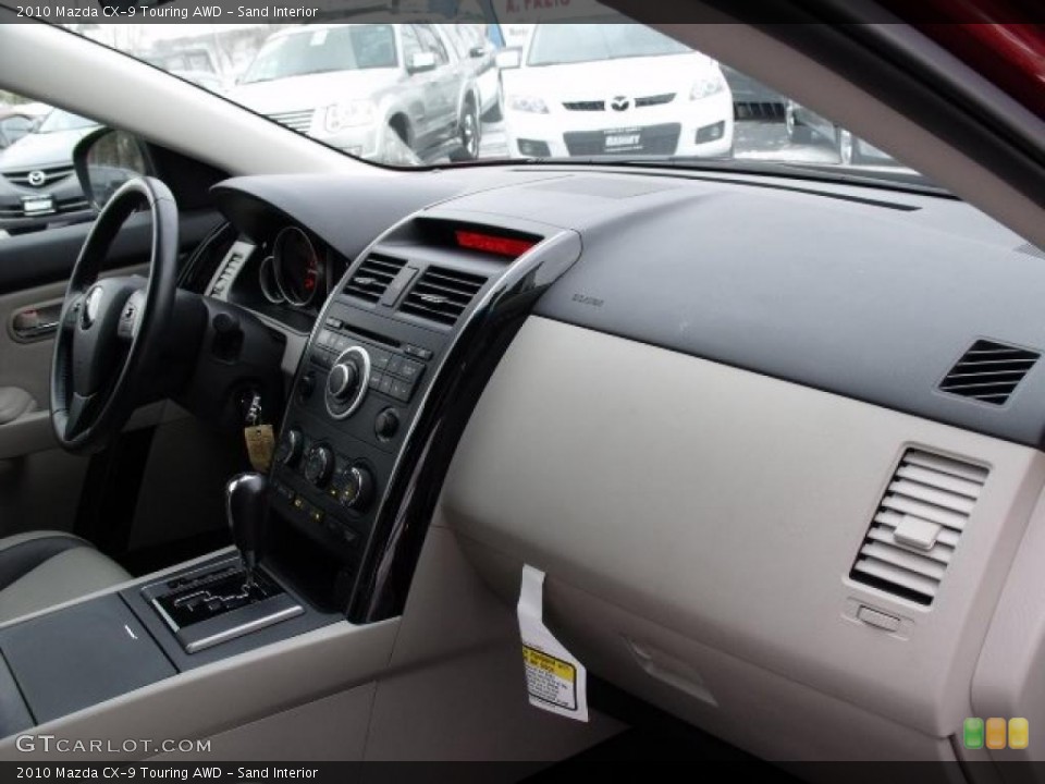 Sand Interior Dashboard for the 2010 Mazda CX-9 Touring AWD #42163044