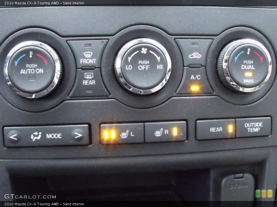 Sand Interior Controls for the 2010 Mazda CX-9 Touring AWD #42163452