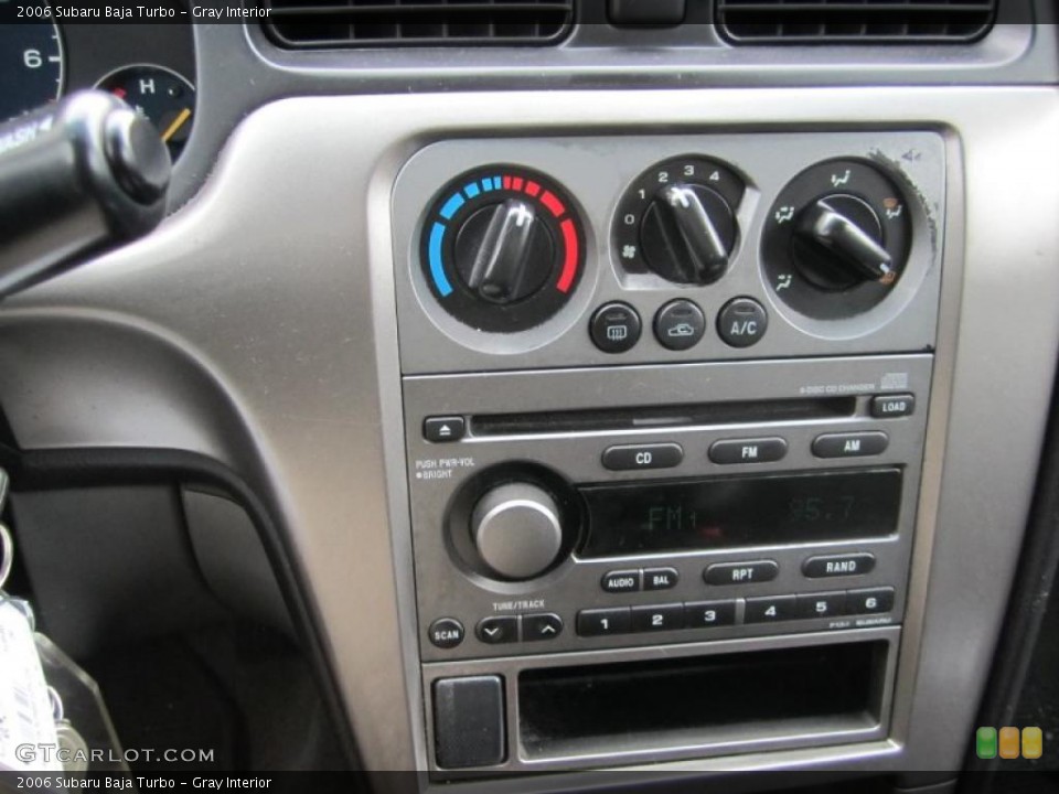 Gray Interior Controls for the 2006 Subaru Baja Turbo #42164176