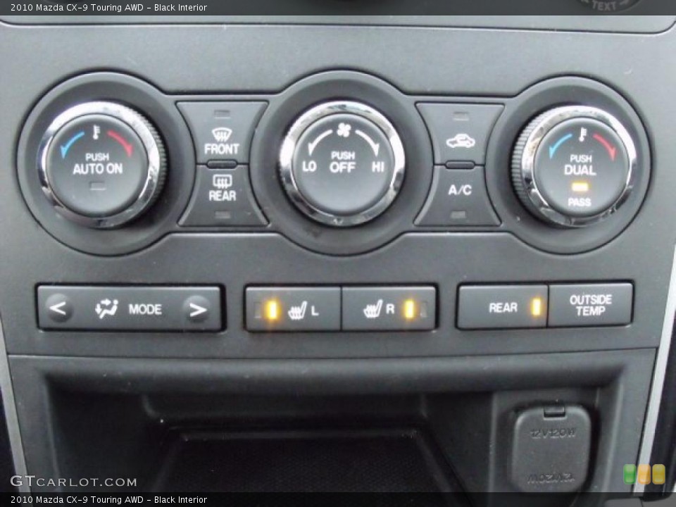 Black Interior Controls for the 2010 Mazda CX-9 Touring AWD #42164180