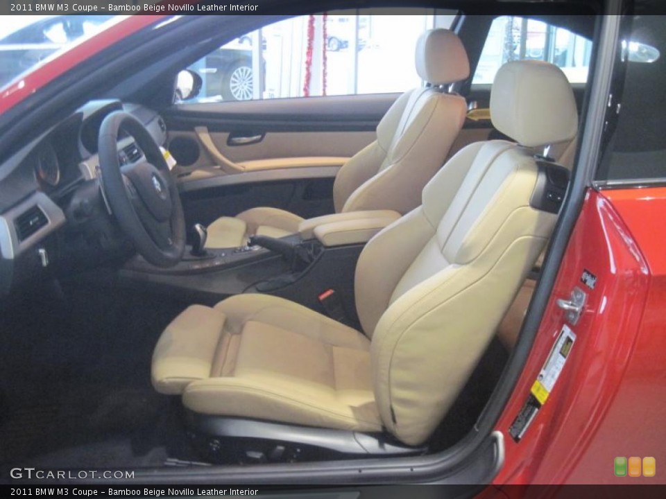 Bamboo Beige Novillo Leather Interior Photo for the 2011 BMW M3 Coupe #42166720