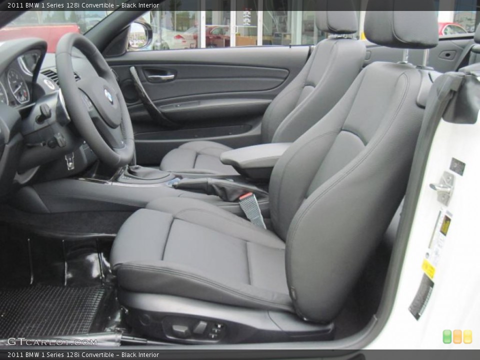 Black Interior Photo for the 2011 BMW 1 Series 128i Convertible #42167228