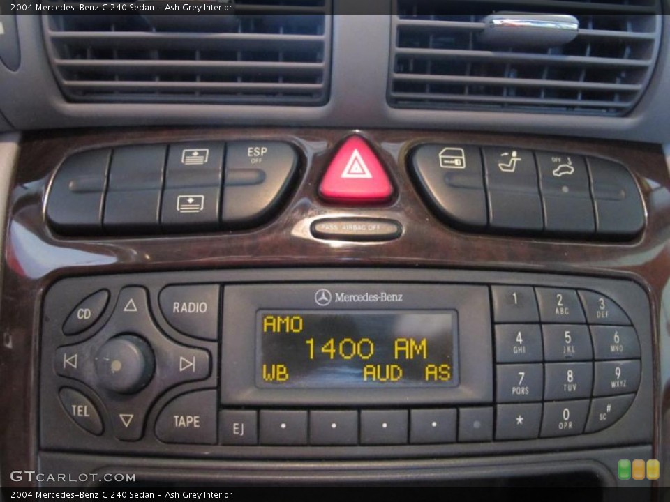 Ash Grey Interior Controls for the 2004 Mercedes-Benz C 240 Sedan #42170232