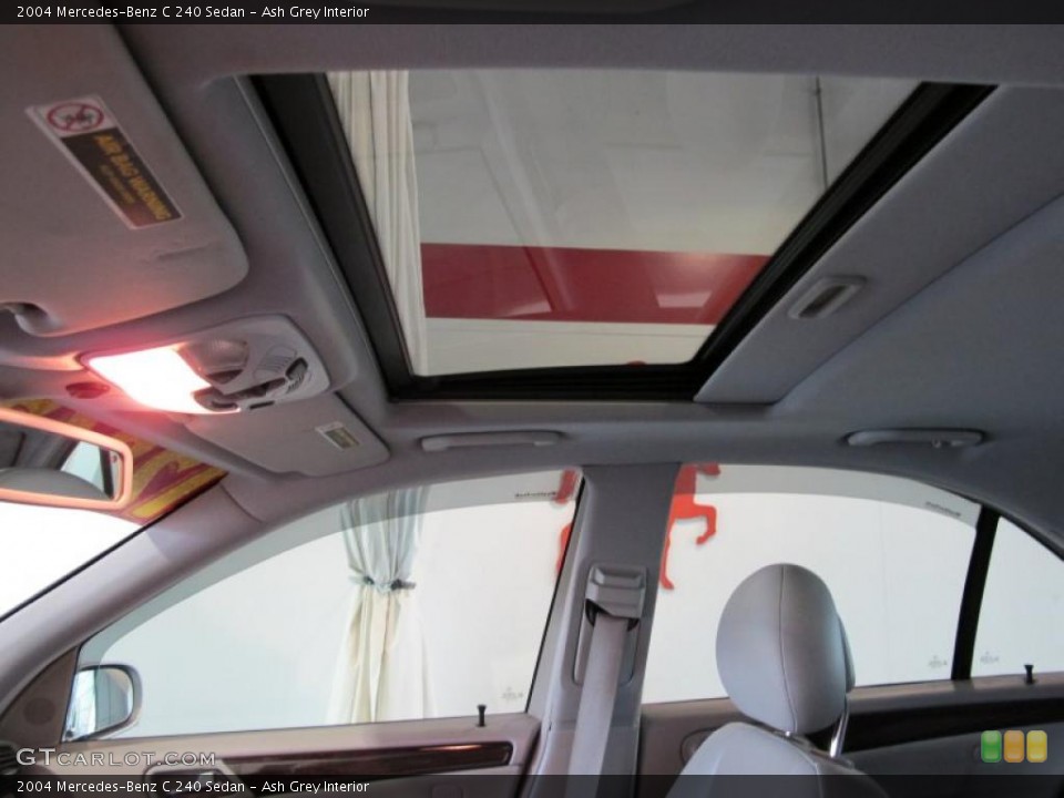 Ash Grey Interior Sunroof for the 2004 Mercedes-Benz C 240 Sedan #42170284