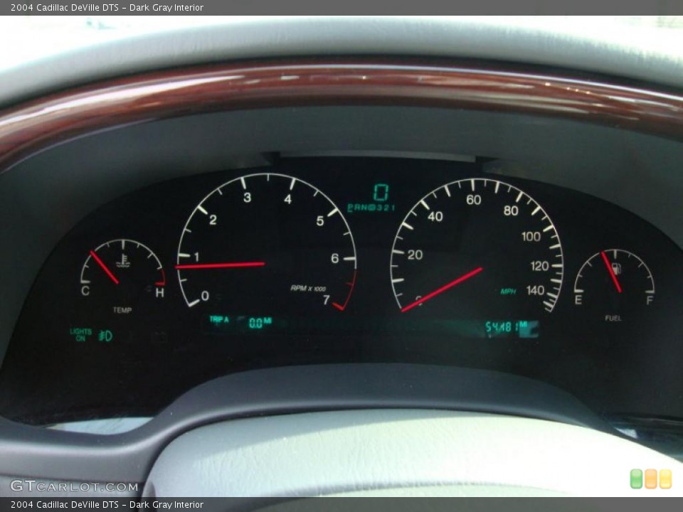 Dark Gray Interior Gauges for the 2004 Cadillac DeVille DTS #42174796