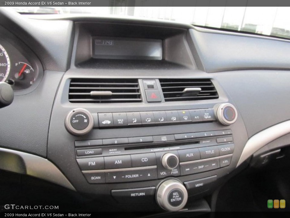 Black Interior Controls for the 2009 Honda Accord EX V6 Sedan #42174800