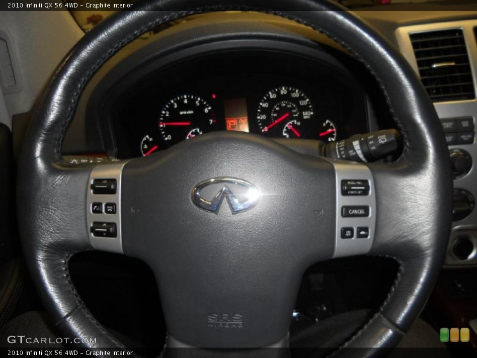 Graphite Interior Steering Wheel for the 2010 Infiniti QX 56 4WD #42179764
