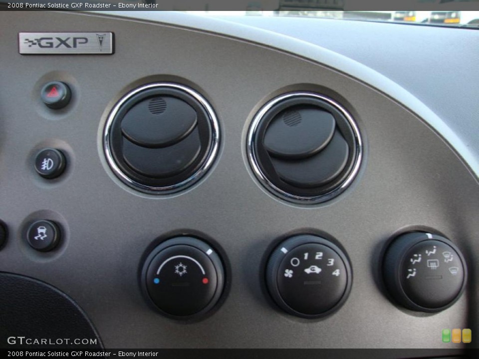Ebony Interior Controls for the 2008 Pontiac Solstice GXP Roadster #42179956