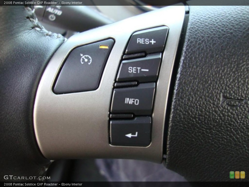 Ebony Interior Controls for the 2008 Pontiac Solstice GXP Roadster #42180004