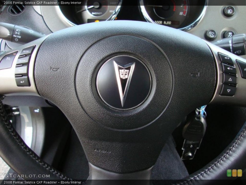 Ebony Interior Steering Wheel for the 2008 Pontiac Solstice GXP Roadster #42180016