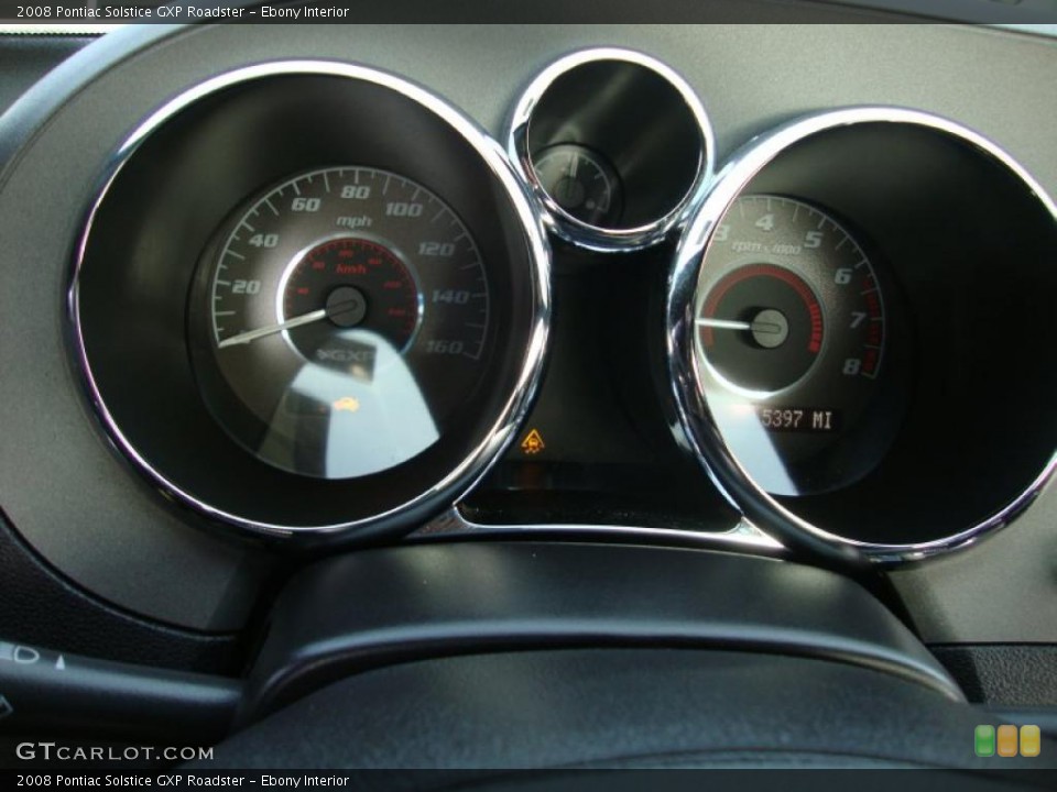 Ebony Interior Gauges for the 2008 Pontiac Solstice GXP Roadster #42180116