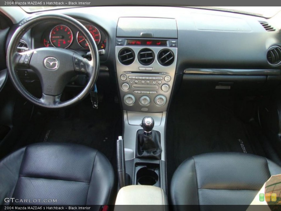 Black Interior Dashboard for the 2004 Mazda MAZDA6 s Hatchback #42181192