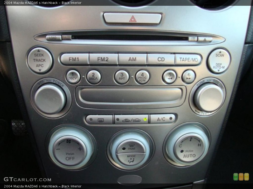Black Interior Controls for the 2004 Mazda MAZDA6 s Hatchback #42181352