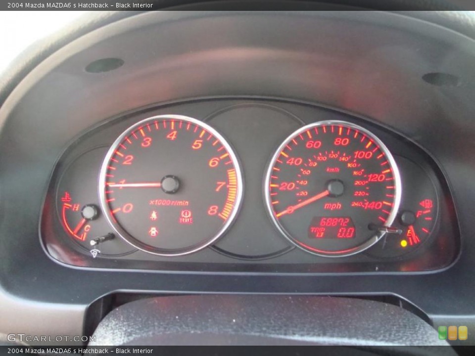 Black Interior Gauges for the 2004 Mazda MAZDA6 s Hatchback #42181384