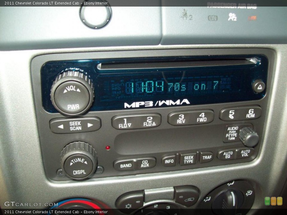 Ebony Interior Controls for the 2011 Chevrolet Colorado LT Extended Cab #42183536