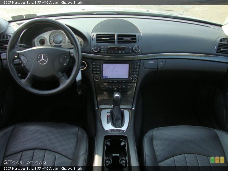 Charcoal Interior Dashboard for the 2005 Mercedes-Benz E 55 AMG Sedan #42183540