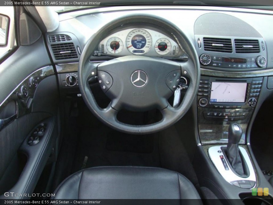 Charcoal Interior Dashboard for the 2005 Mercedes-Benz E 55 AMG Sedan #42183548